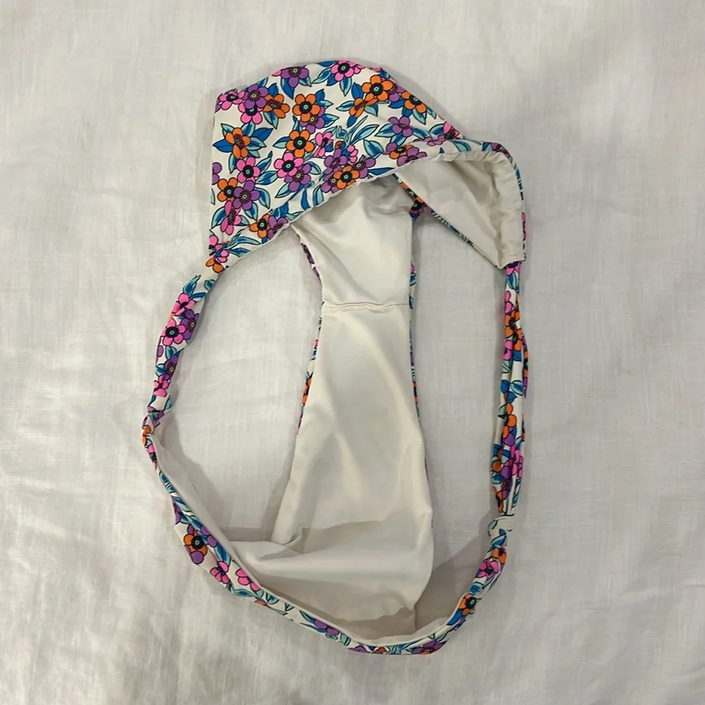 Frankies bikinis floral print super cheeky bikini bottoms